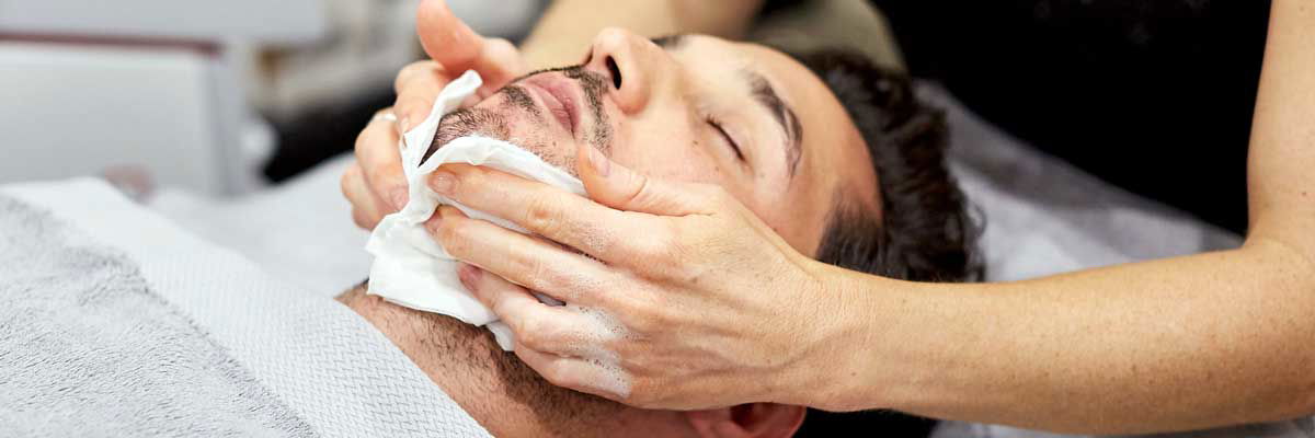 Men's facial treatments at Face Of Man Sydney